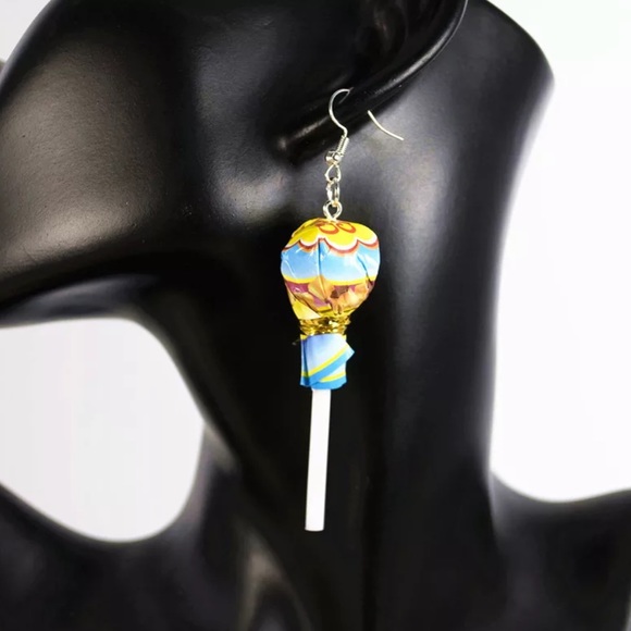 NEW✨ Chupa Chups Lollipop Earrings Miniature Realistic Lollipops - Picture 5 of 9